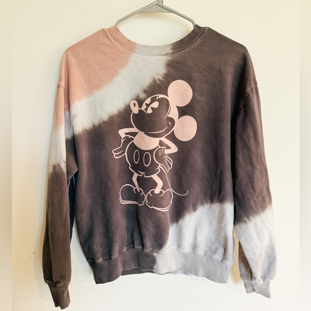 Cute Tie Dye Mickey Mouse Sweatshirt